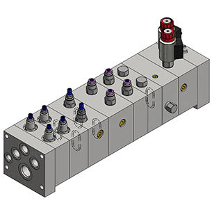 3D model of bankable valve assembly