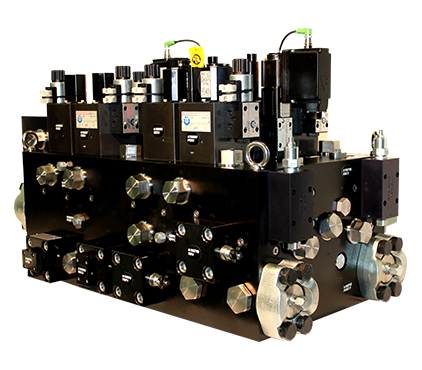 Large, black manifold